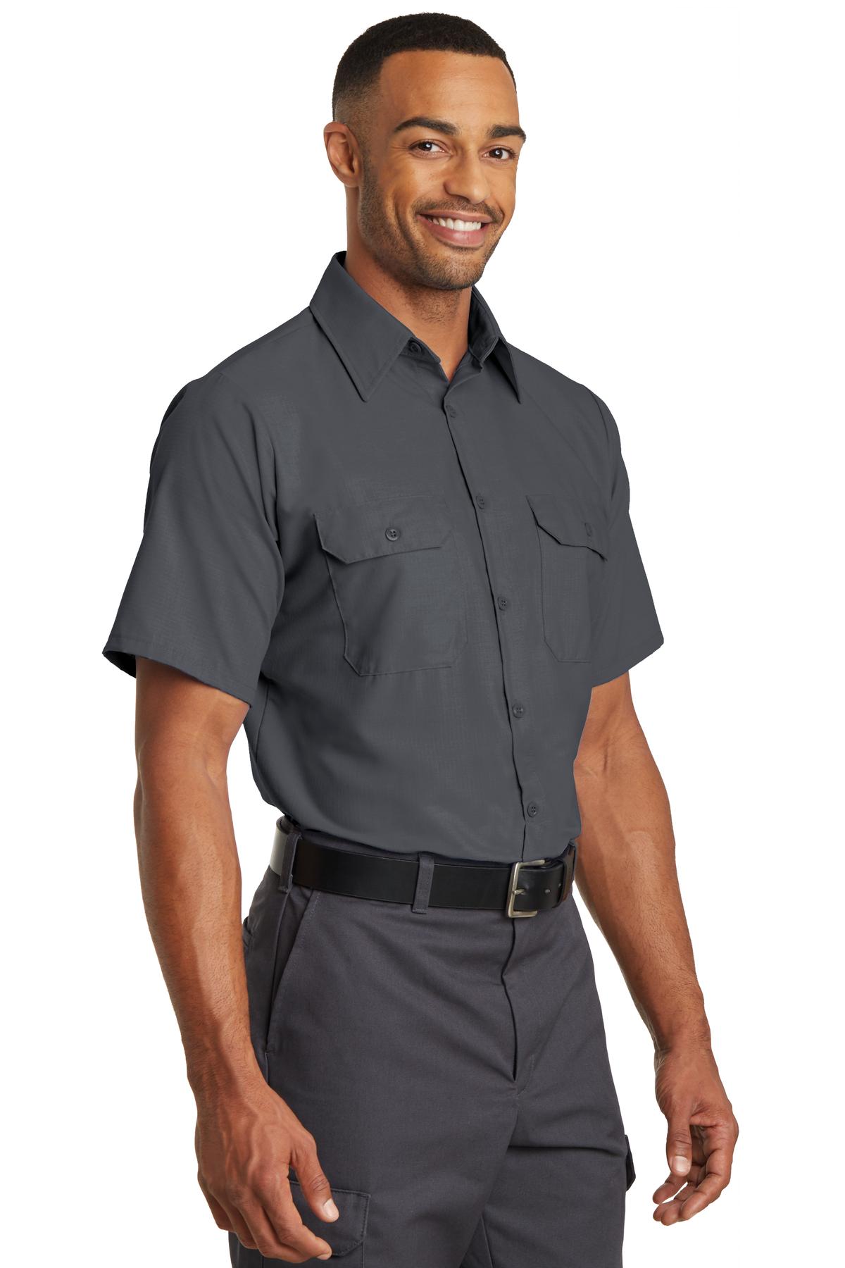 Red Kap Short Sleeve Solid Ripstop Shirt. SY60 9