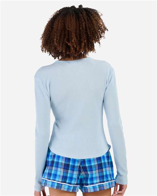 Women's Waffle Knit Baby Long Sleeve T-Shirt - BW3103 28