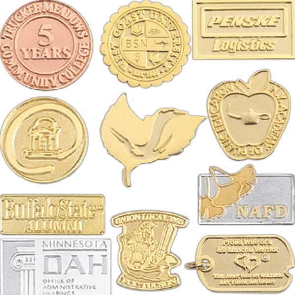 Die Struck Sandblast Lapel Pin 23