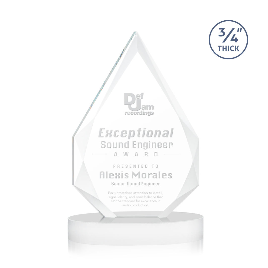 Hawthorne Award on Alberton Base - White 8