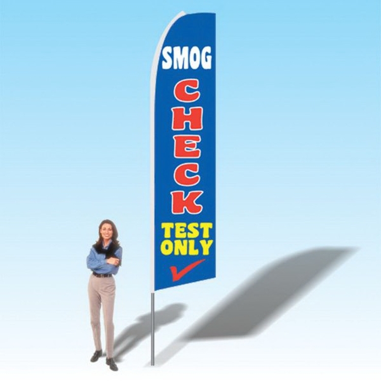 15FT Smog Check Test Only Advertising Banner Flag 2