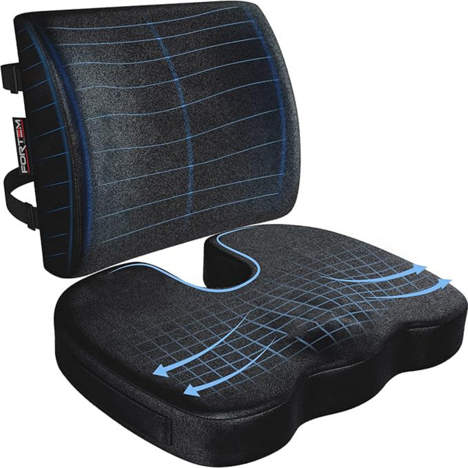 Memory Foam Seat Cushion and Lumbar Support 8