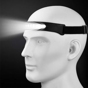 Induction Headlamp LED Flashlight With White And Red Light Tape 13