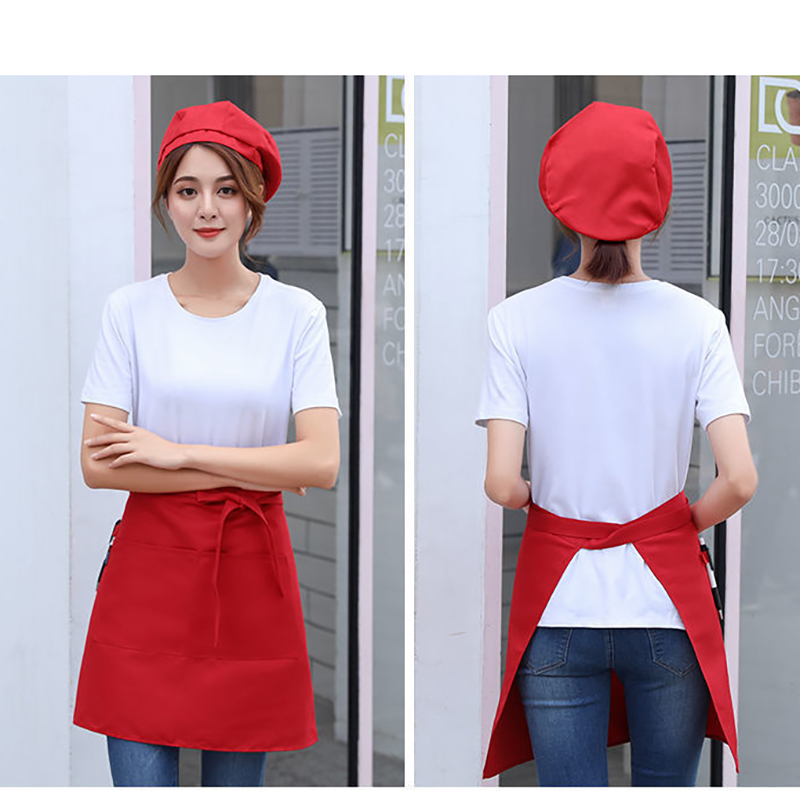 Unisex Adult Waist Apron W/ 2 pocket for Restaurant Cafe 5