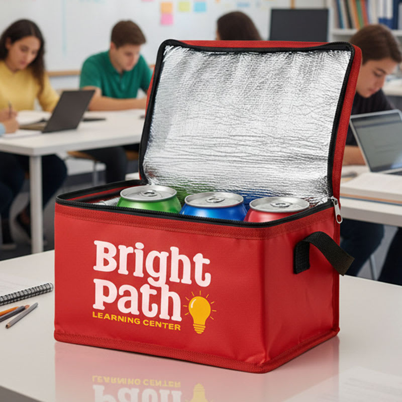 Custom Six Pack Lunch Cooler Bags 12
