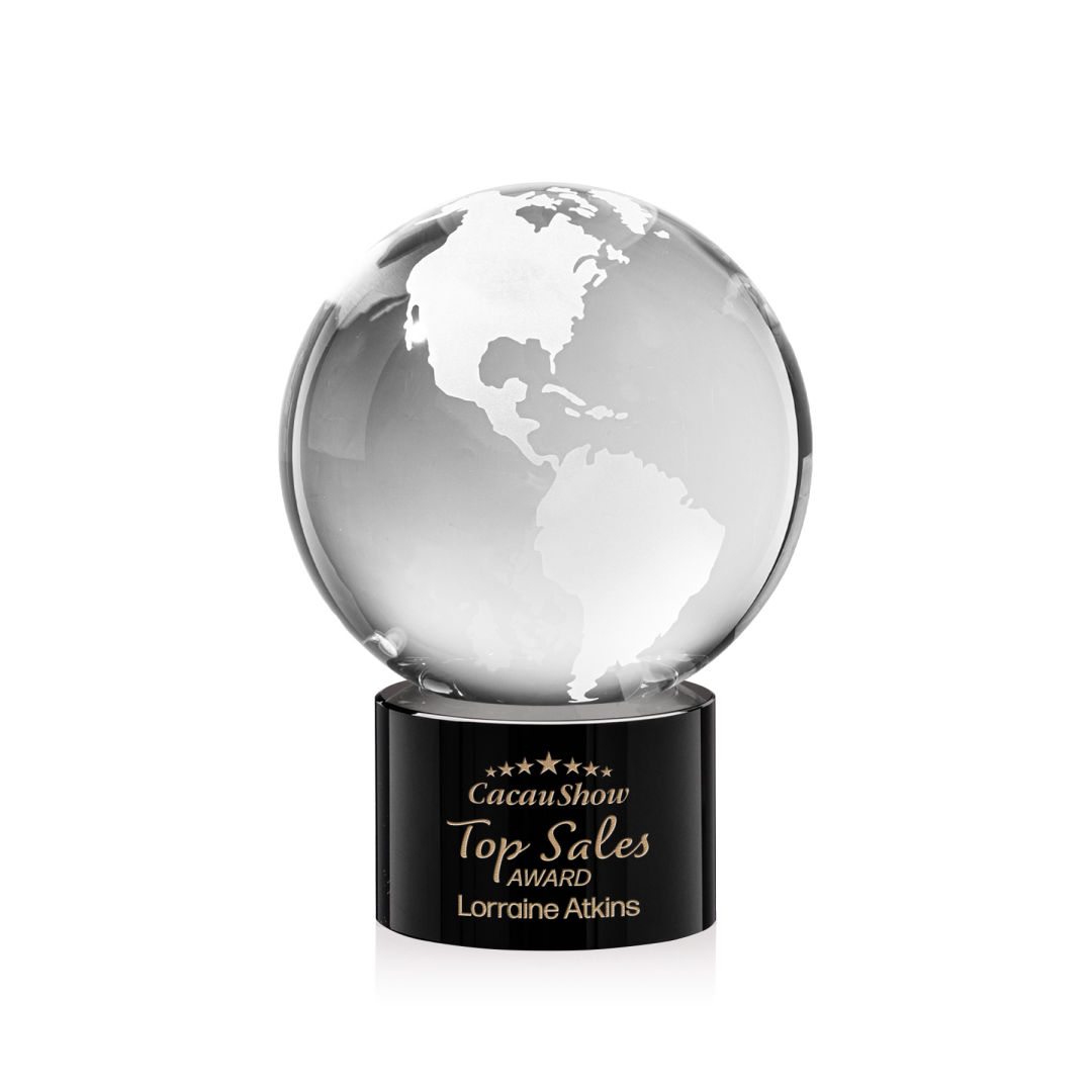 Globe Award on Marvel Base - Black