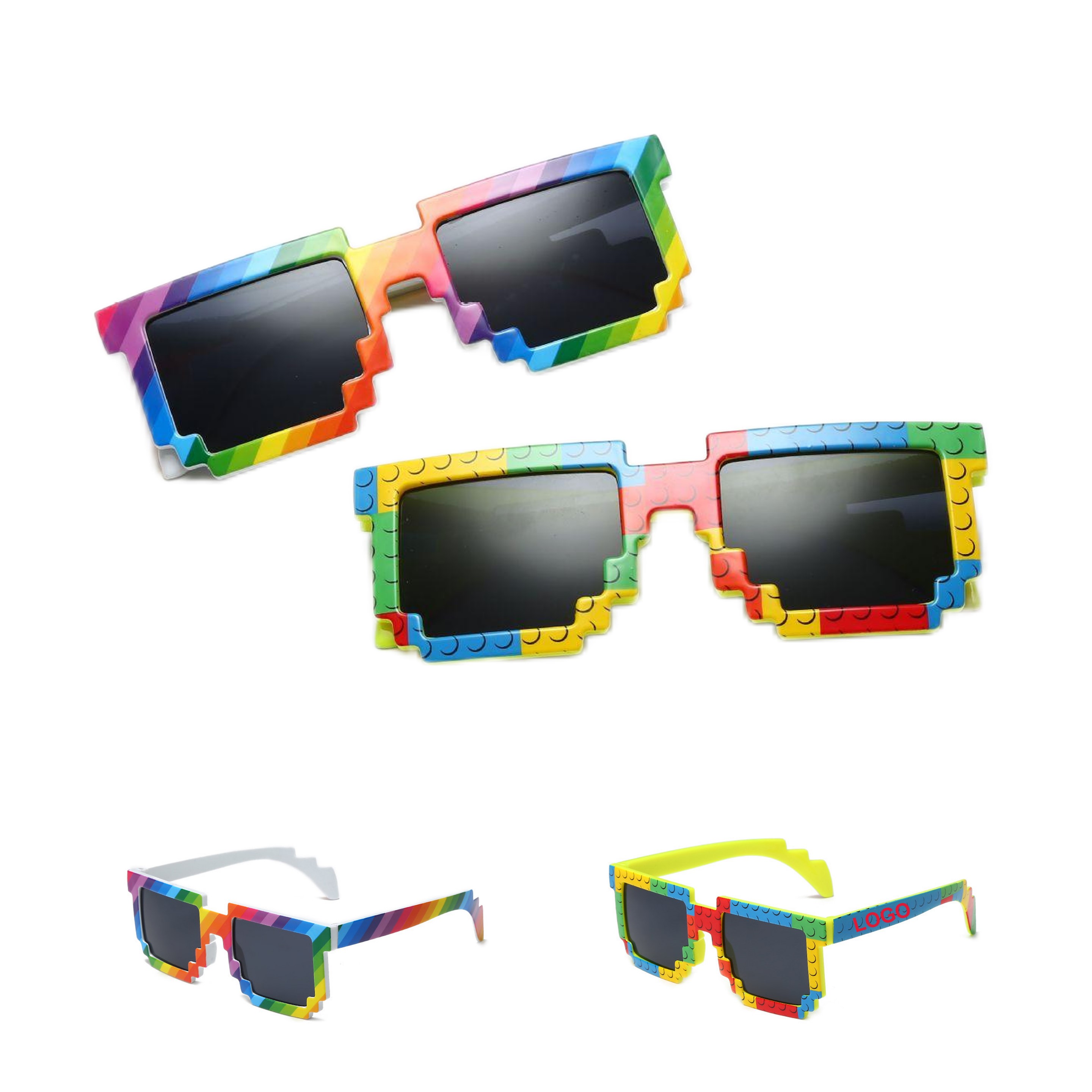 Rainbow Mosaic Sunglasses (direct import) 2