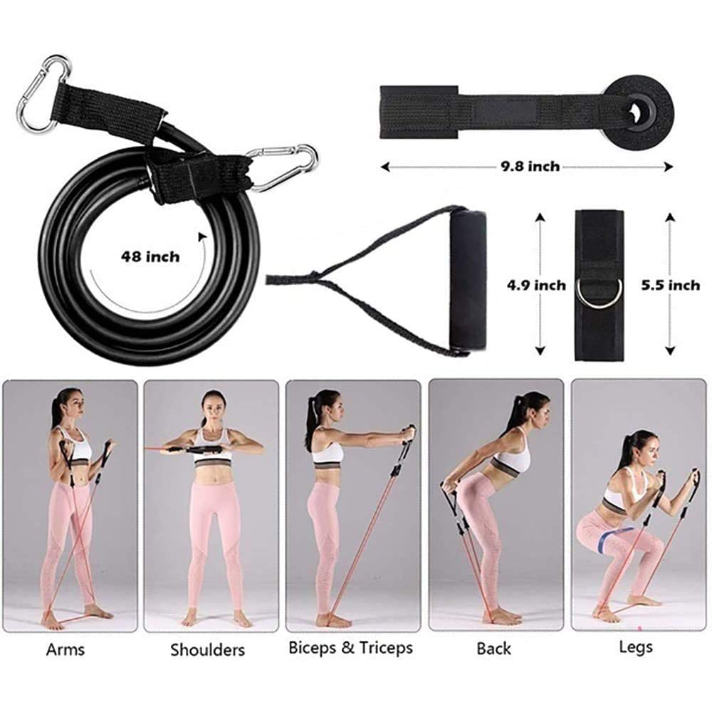11pcs Resistance Bands Set Portable Gym Accessories Perfect 4
