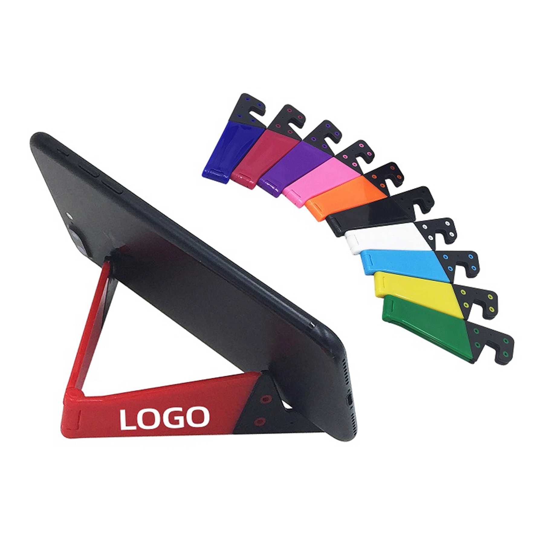 Foldable Plastic V Shape Phone Stand 2