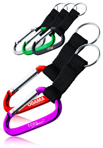 Metallic Color Carabiner with Strap 3