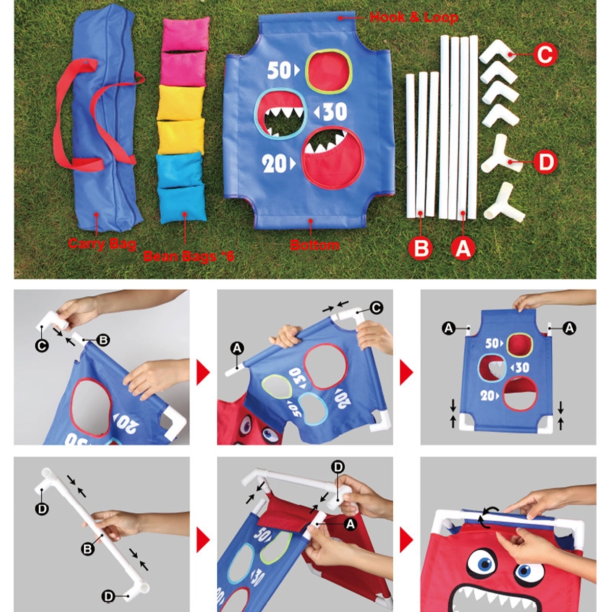 Portable Cornhole Toss Game Set 3