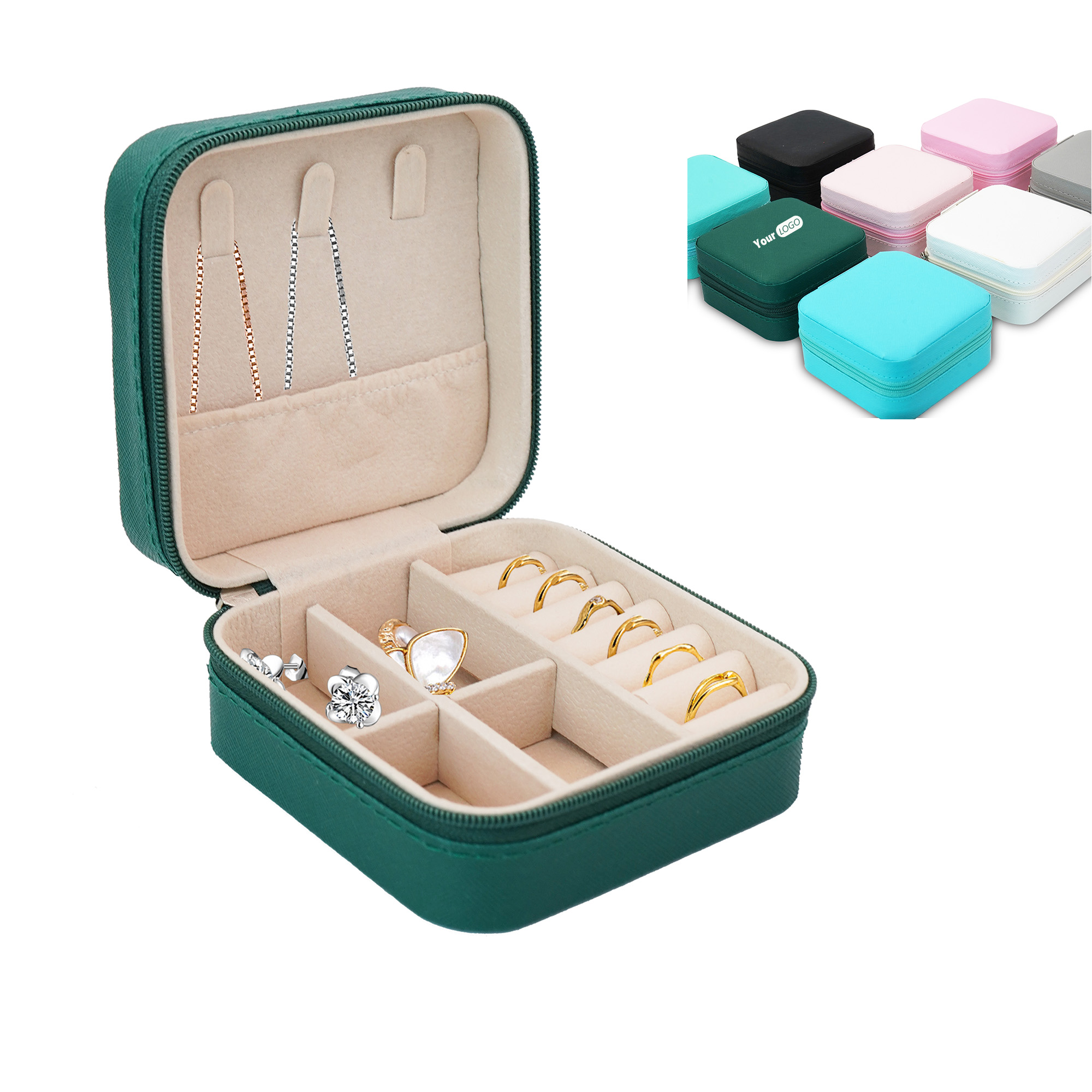 Pu Portable Jewelry Box Storage Box 4
