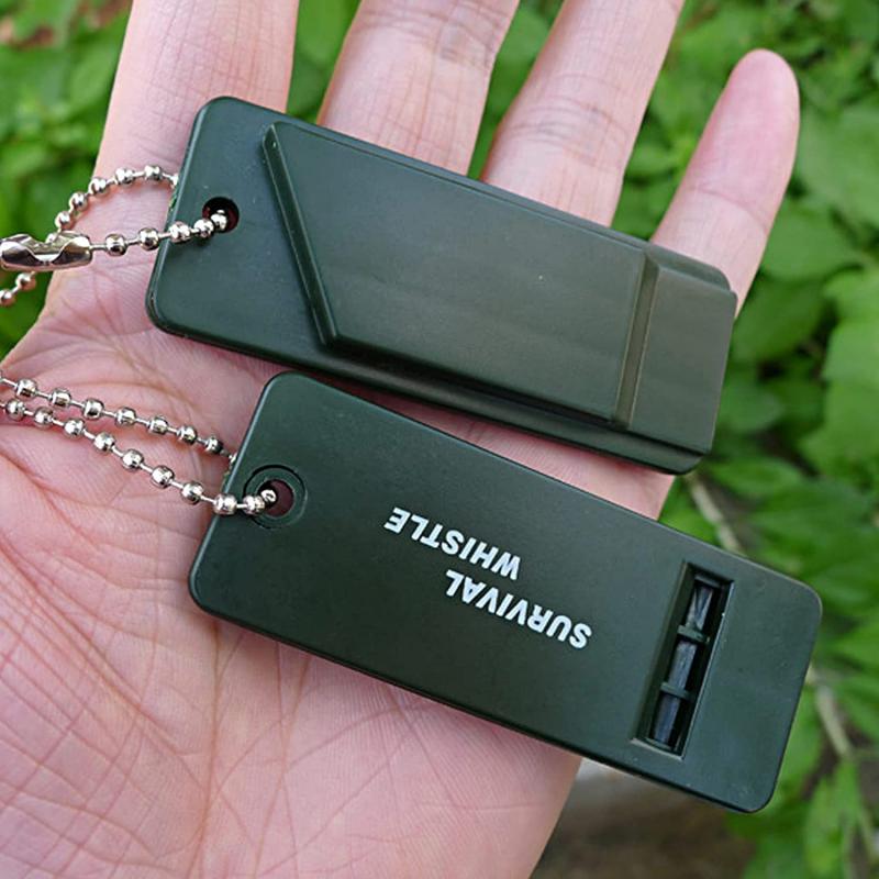Outdoor Safety Survival Emergency Whistle w/Chain 4