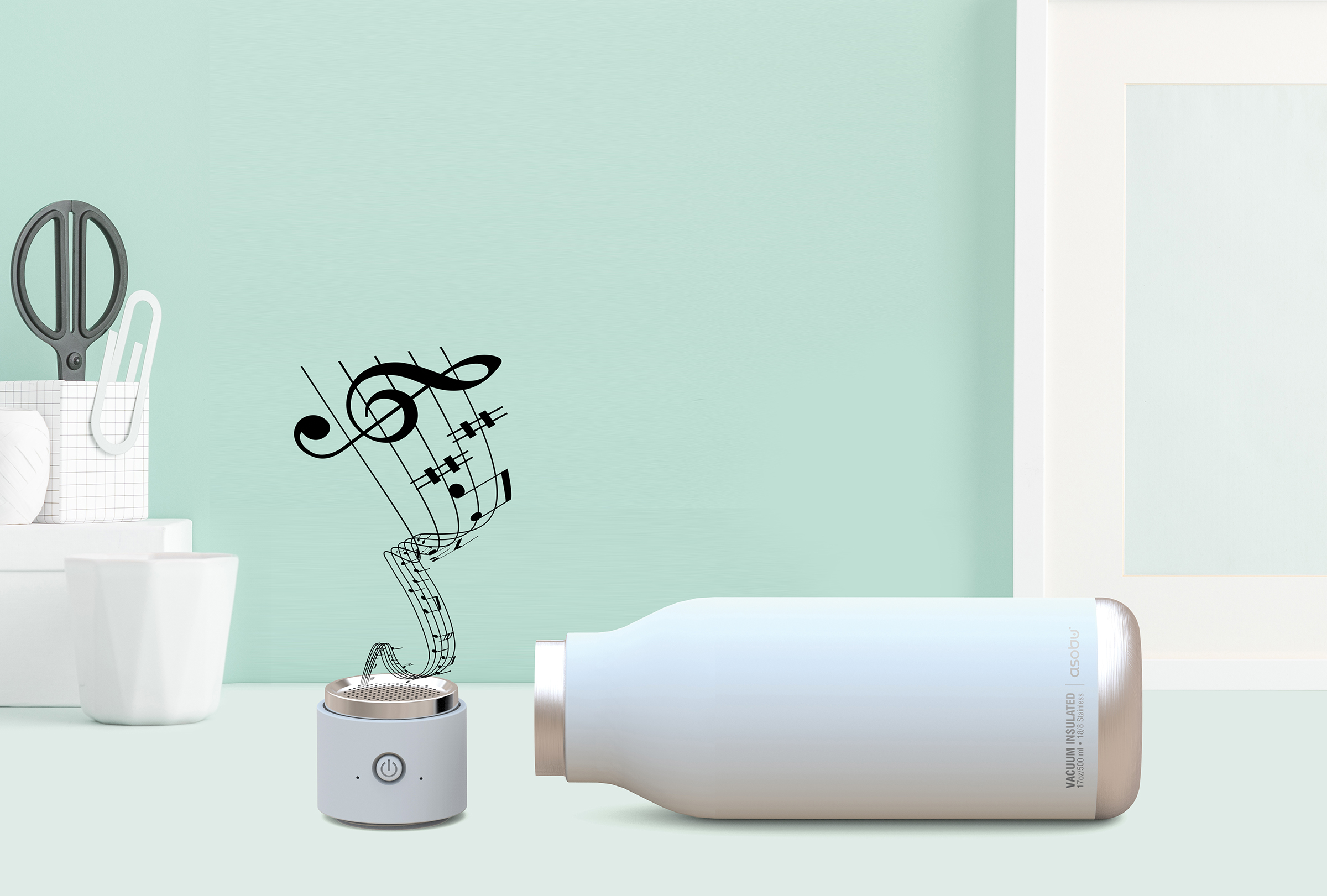 17 oz Asobu Wireless Beat Bottle, custom water bottle with logo imprint 34