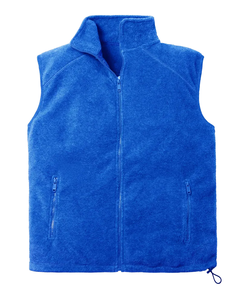 Adult Micro Fleece Zip Front Vest 2