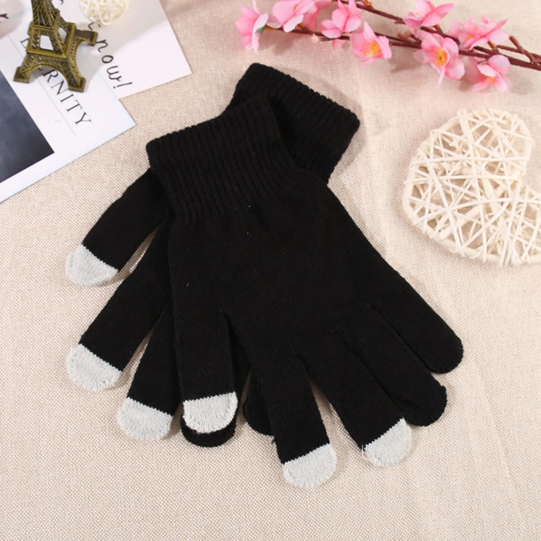 Warm Thermal Touchscreen Winter Knit Gloves 7