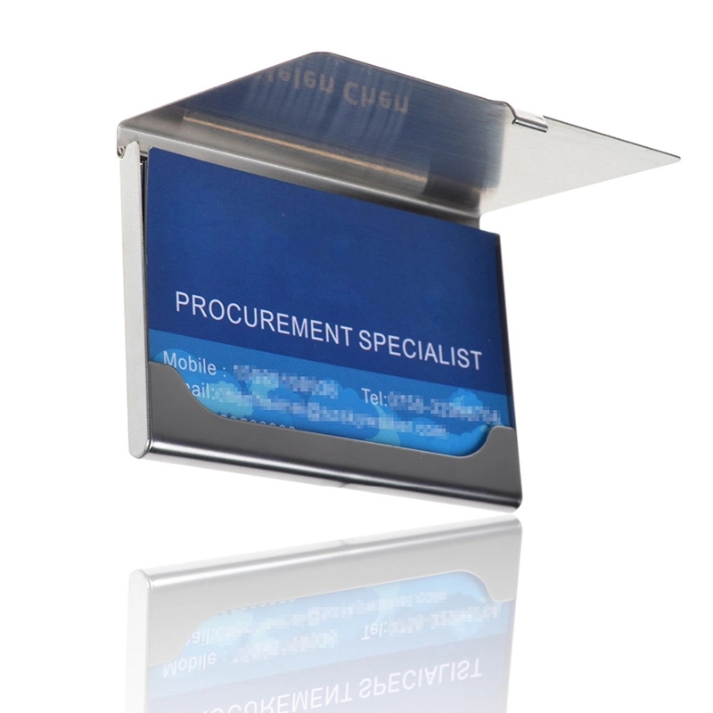 Plain Stainless Steel Business Name Card Holder 3