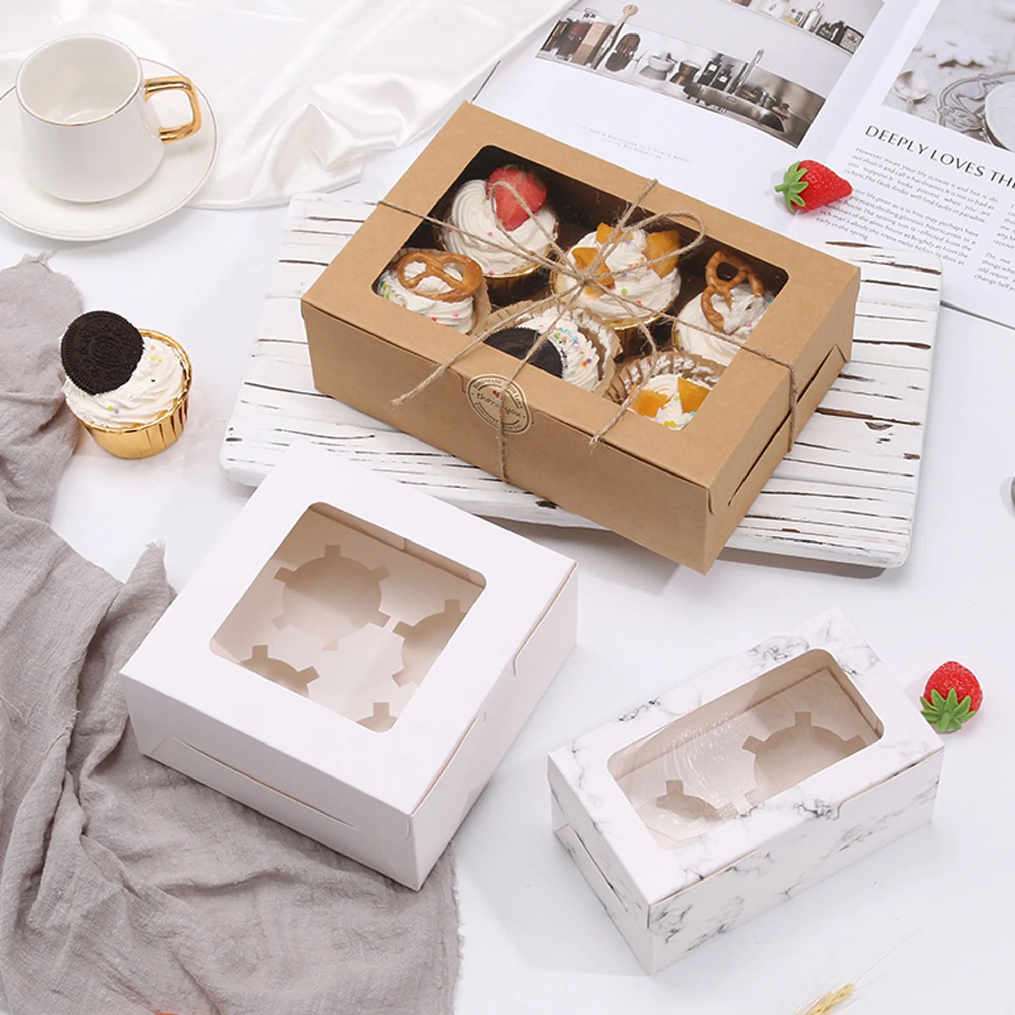 Cupcake Box With Clear Window 2