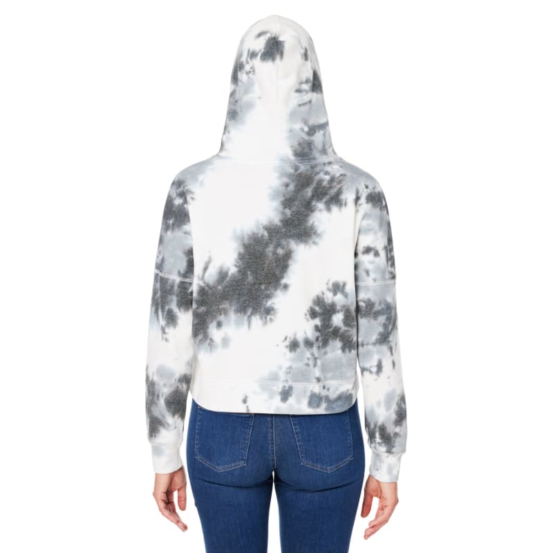 J America Ladies' Triblend Cropped Hooded Sweatshirt, custom hoodie or sweatshirt with logo imprint 4