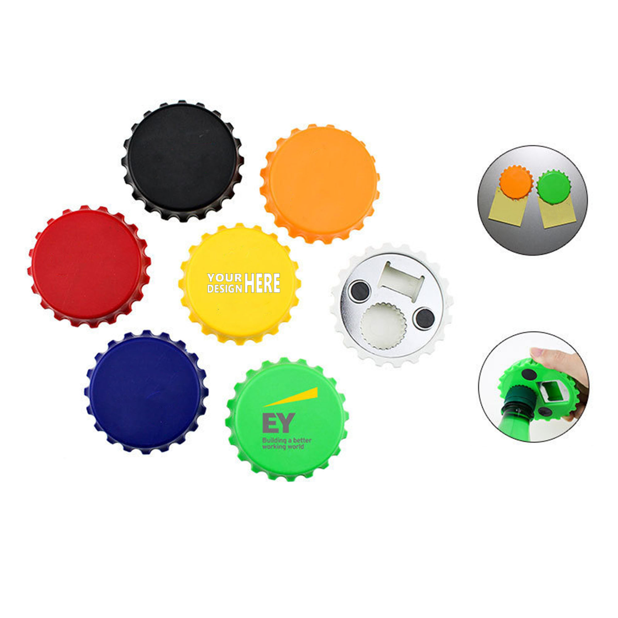 Bottle Cap Fridge Magnet Opener 3