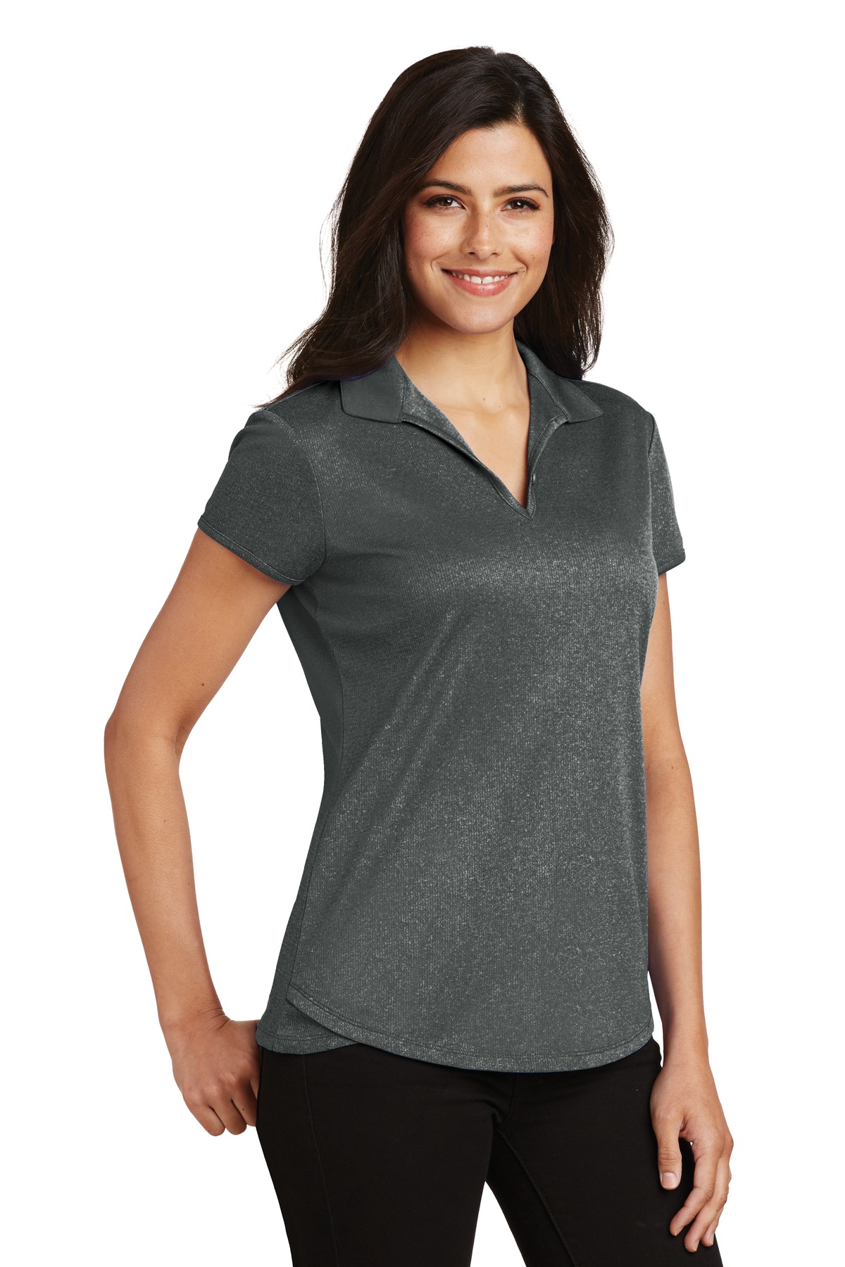 Port Authority Women's Trace Heather Polo. L576 8