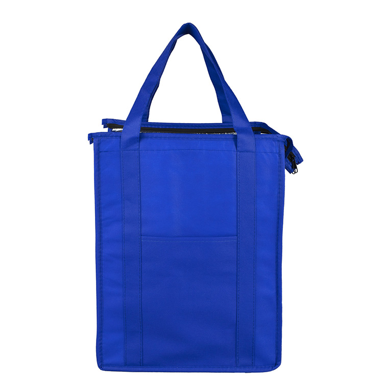 12"W x 16"H x 10"Gusset - "SUPER COOLER" Large Insulated Cooler Zipper Tote Bag 33