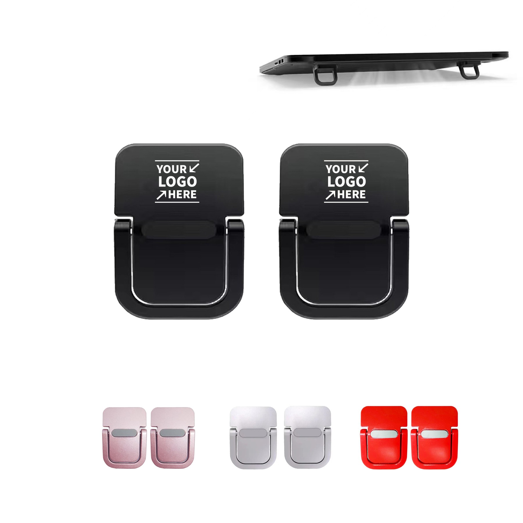 2pcs Mini Aluminium Alloy Laptop Stand