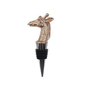 Elegant Giraffe Design Alloy Wine Stopper 6