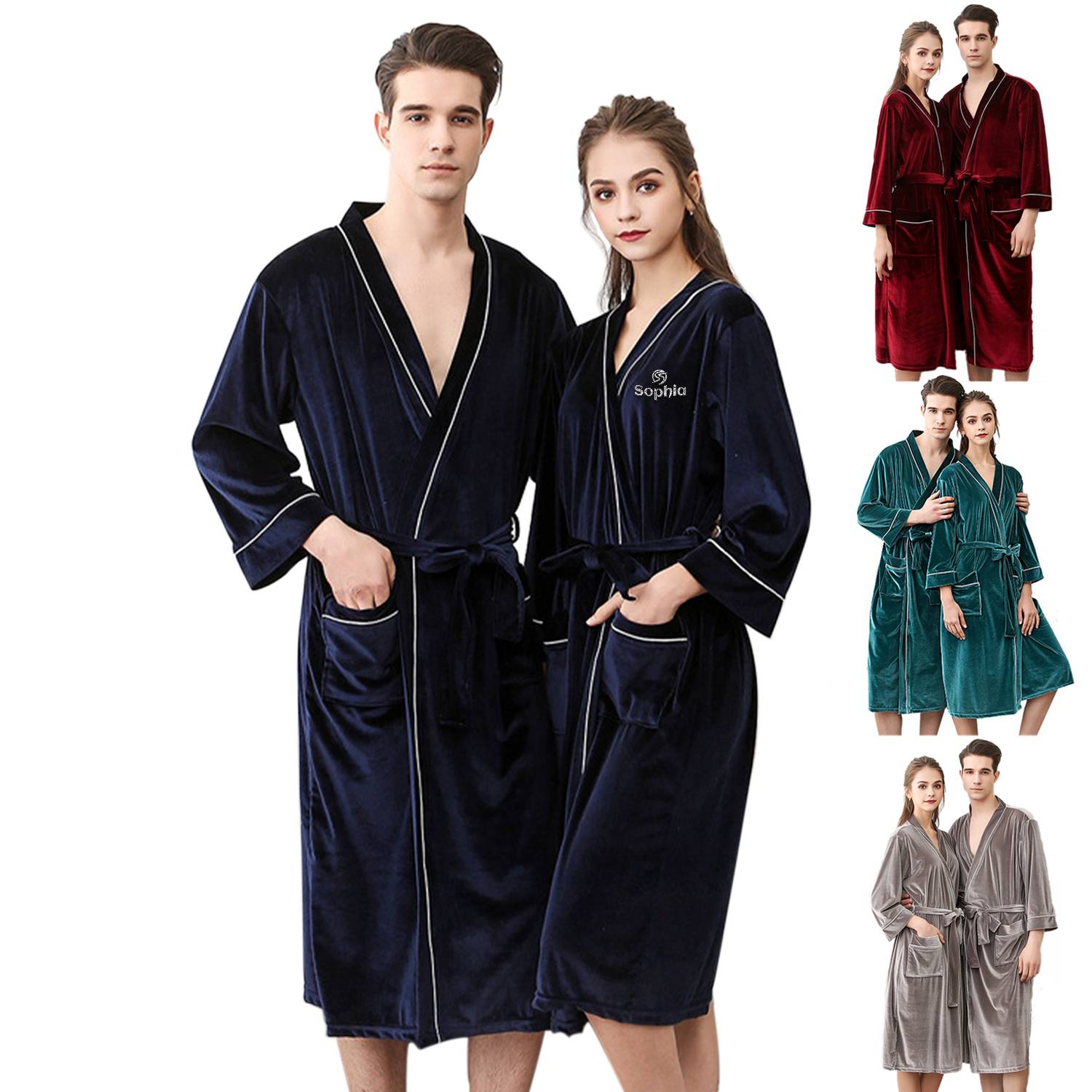 Velour Luxurious Bath Robes 2