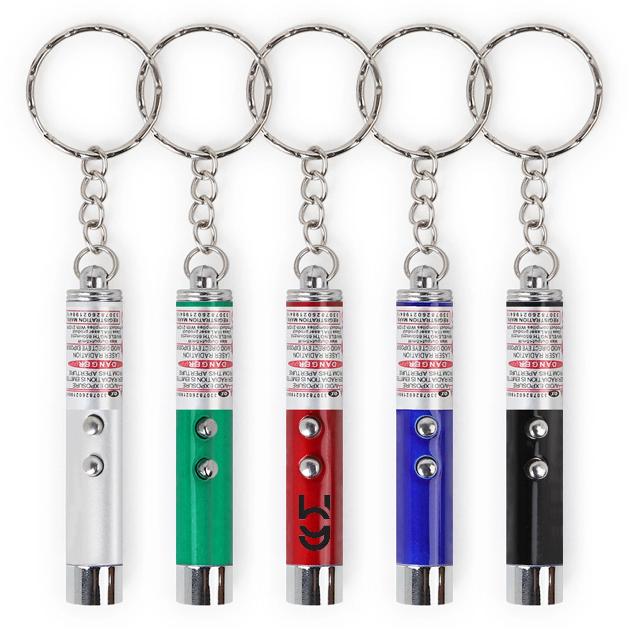 Laser Pointer LED Flashlight Key Chain 4
