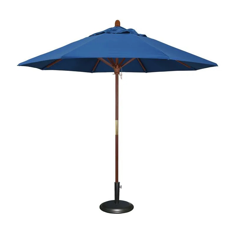 Commercial Market Umbrella-8'X8' 4 Panels Wood Pole 2