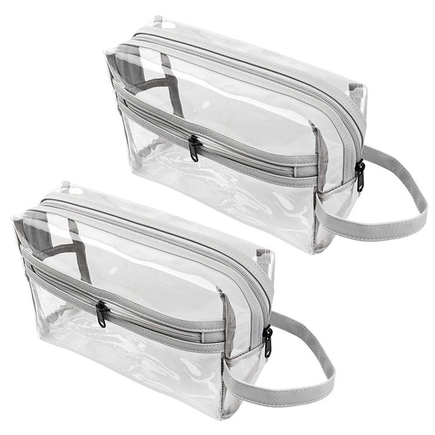 Waterproof PVC Clear Zipper Makeup Bag 3