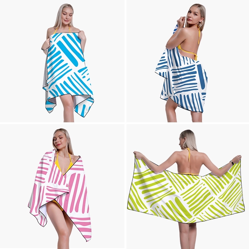 63''X 30'' Double-Sided Velvet Beach Towel 2