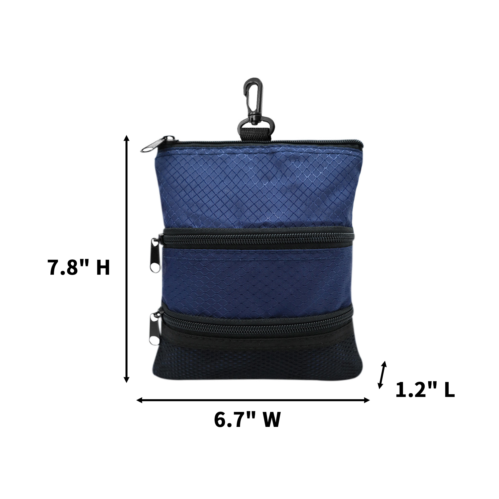 Polyester Golf Ball Carry Bag With Clip 4