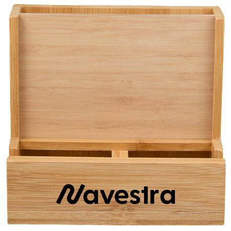 FSC® 100% Bamboo Photo Frame Desktop Organizer 14