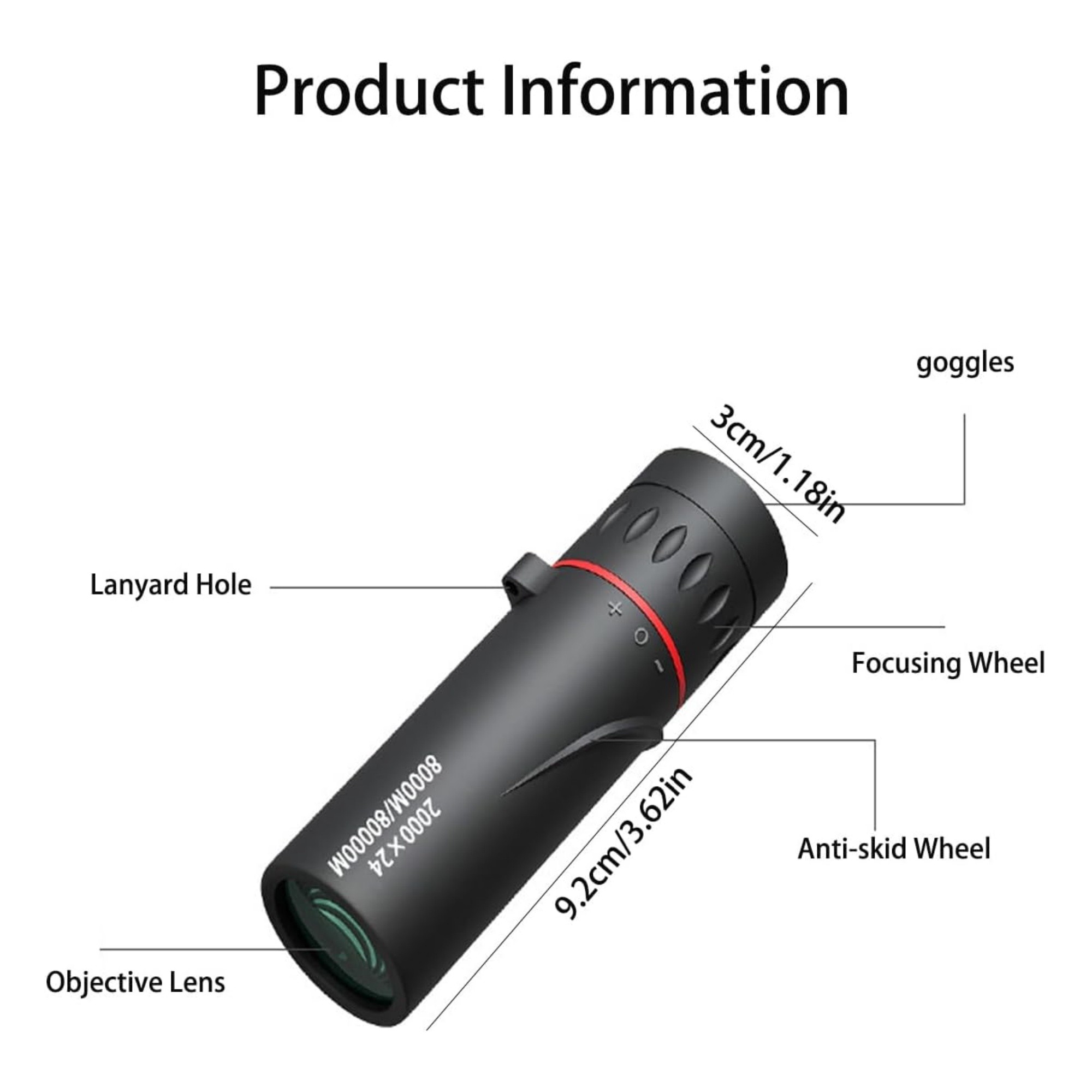 2000X24 Monocular Focus Optics Telescope 4