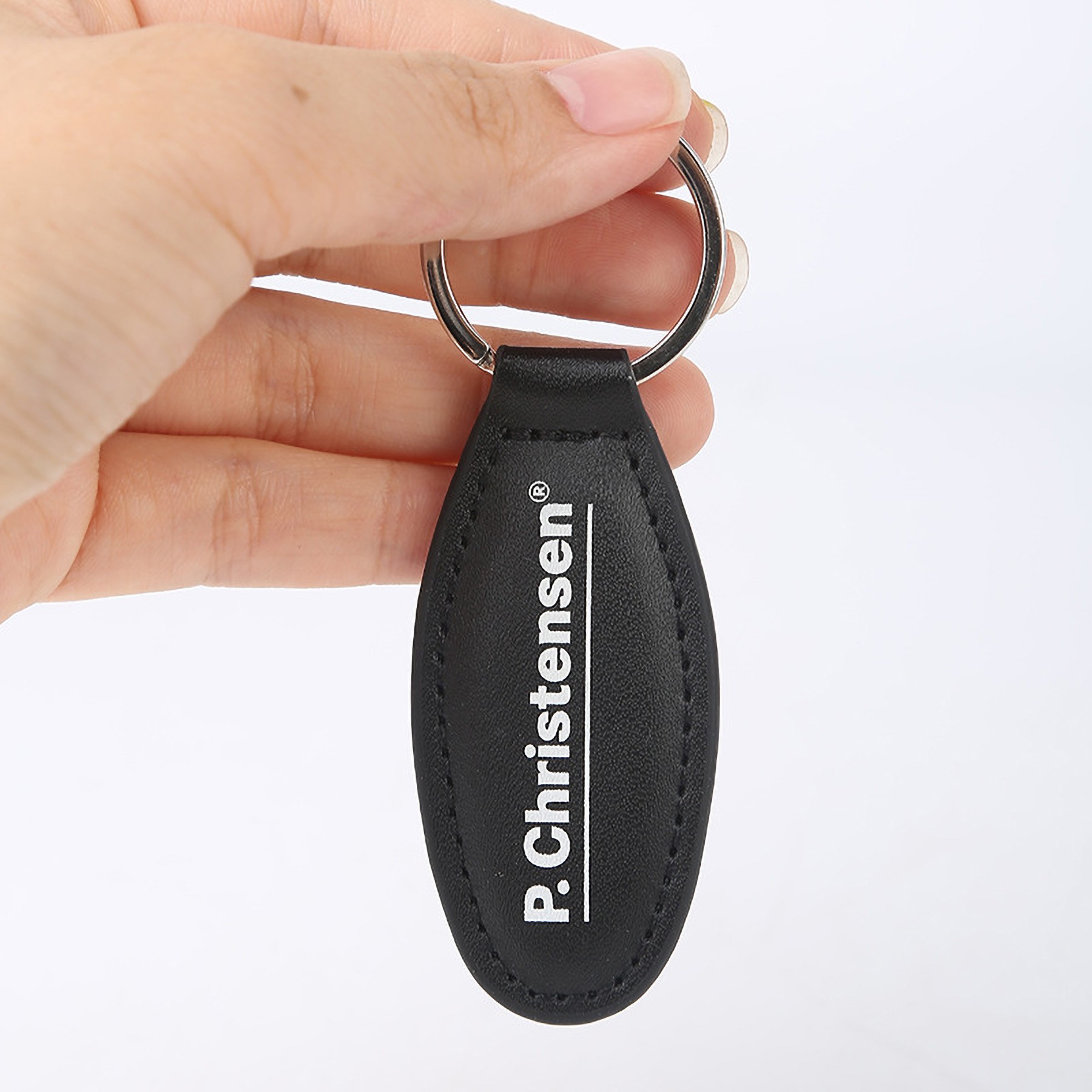 Genuine Leather Keychain, Multiple Shapes 2