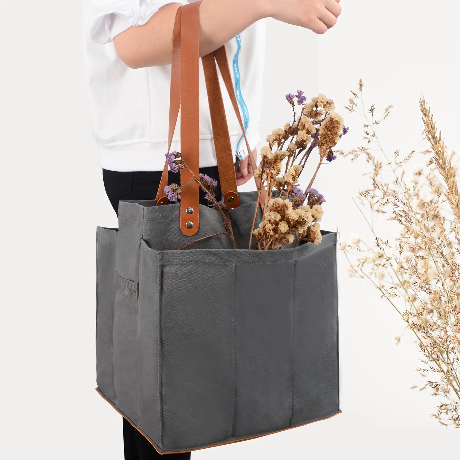 Farmer'S Market Tote Shopping Bags, custom tote bag with logo imprint 3