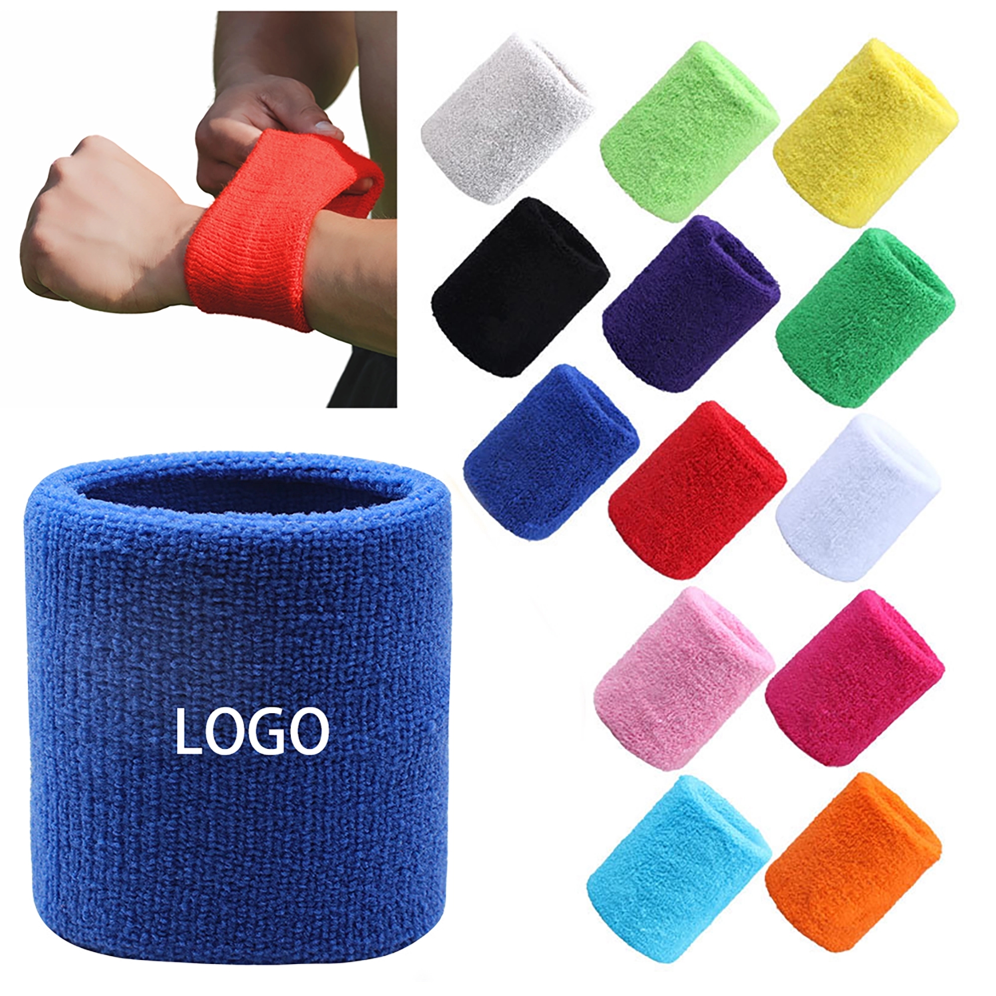 Heavyweight Wristband, custom sports ball with logo imprint 4