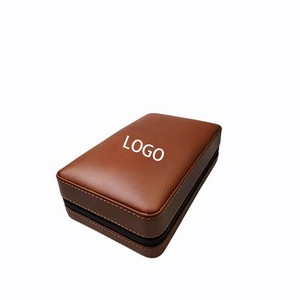 Premium Leather Cigar Travel Humidor Case 8