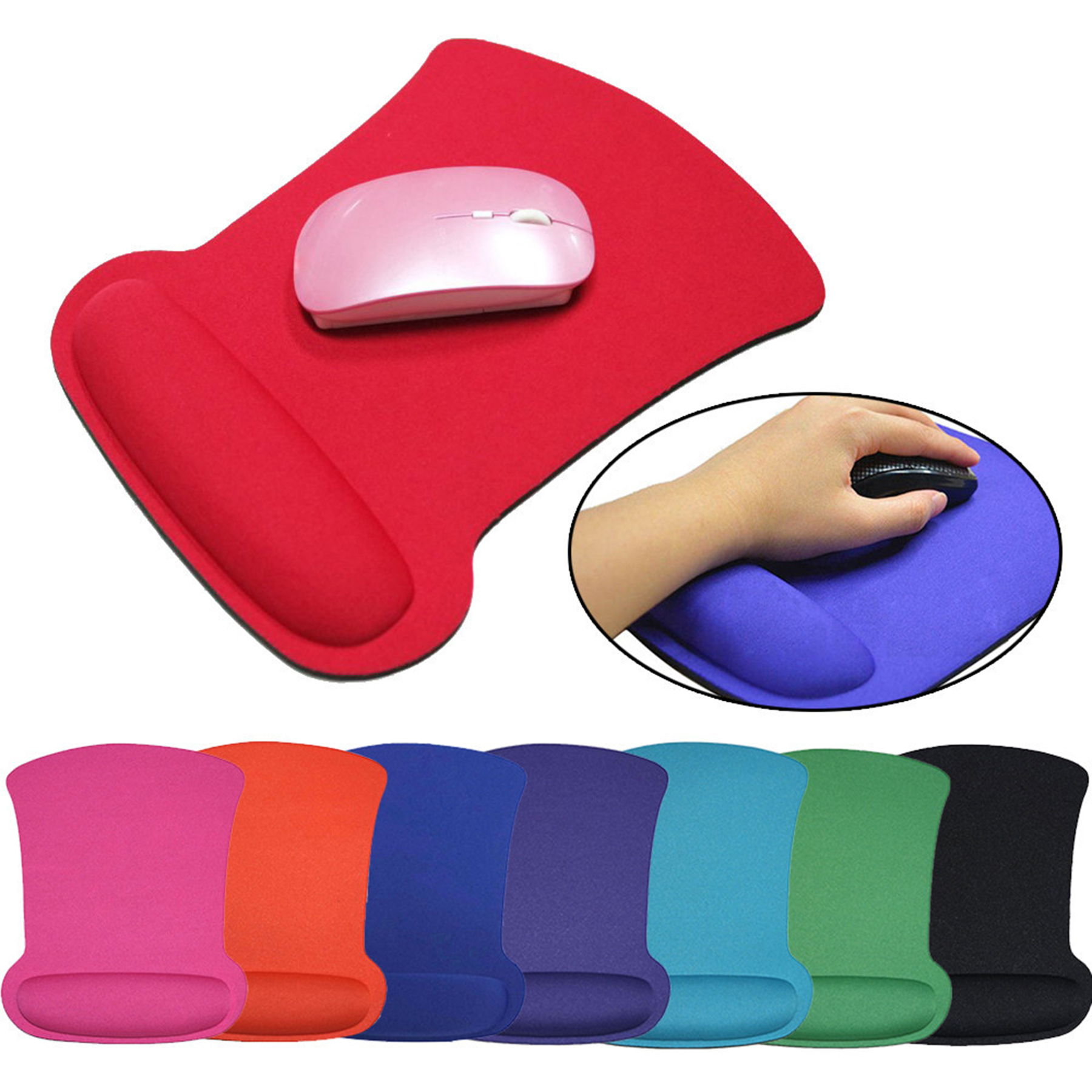 Rubber Mouse Pad With Wrist Guard 2