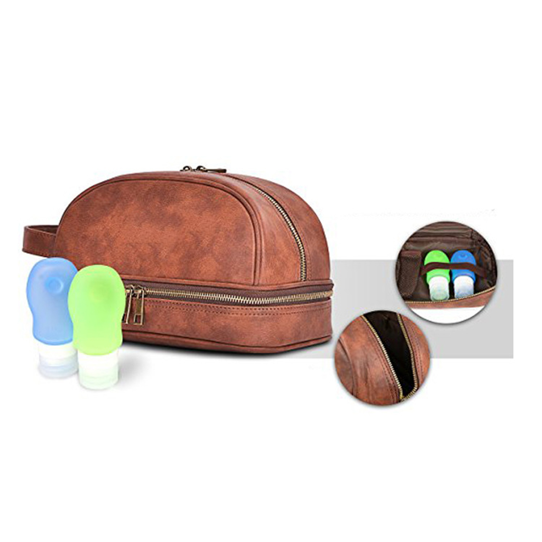 Classic Leather Toiletry Bag 3