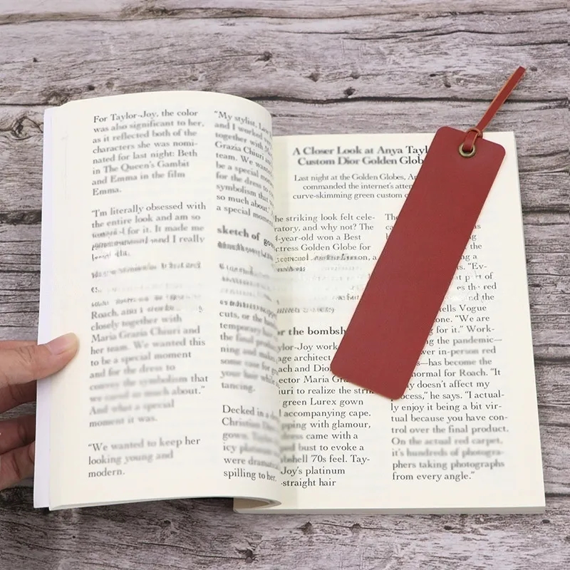 Wholesale Birth Flower Leather Bookmarks 6