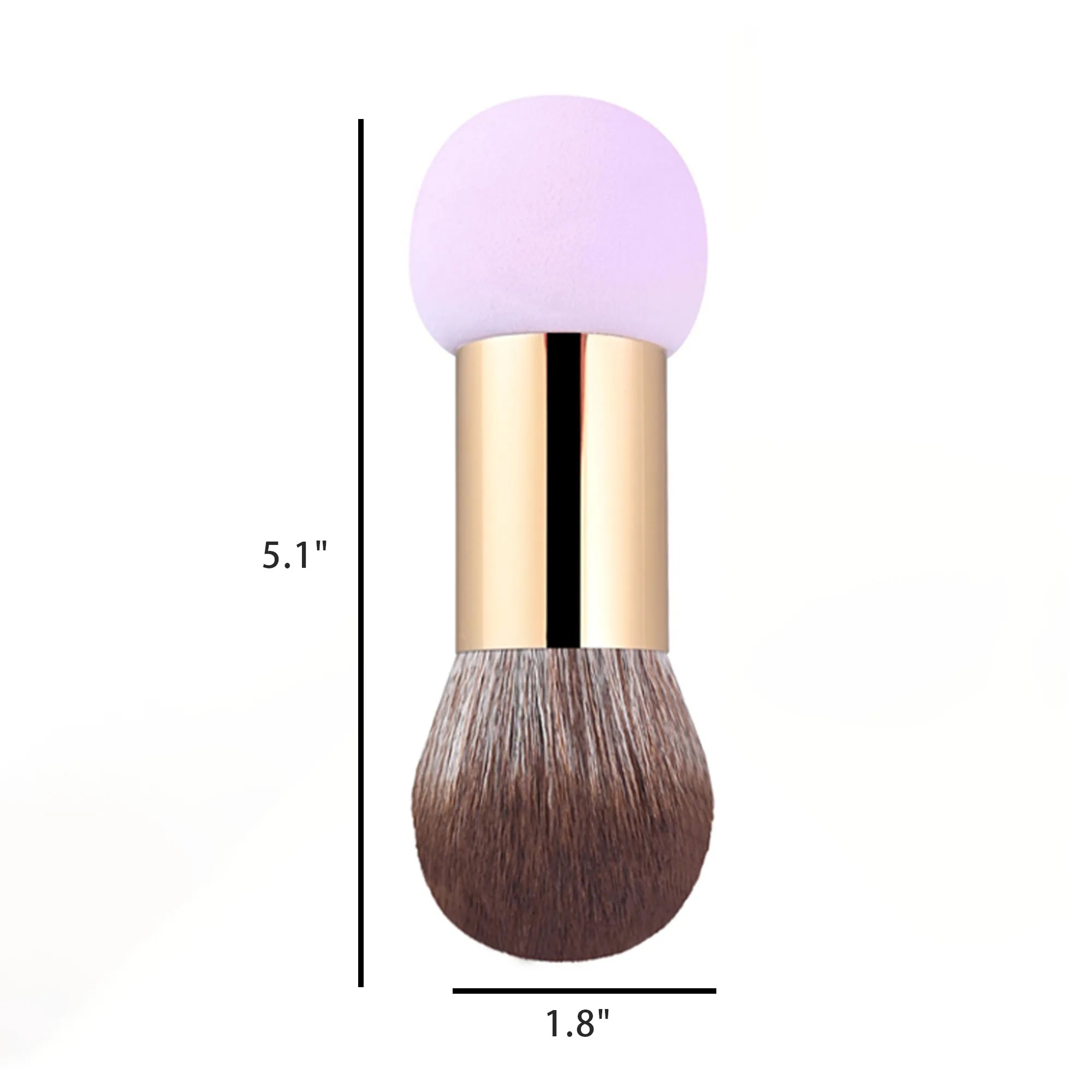 Double Ended Portable Mini Cosmetic Brushes 2
