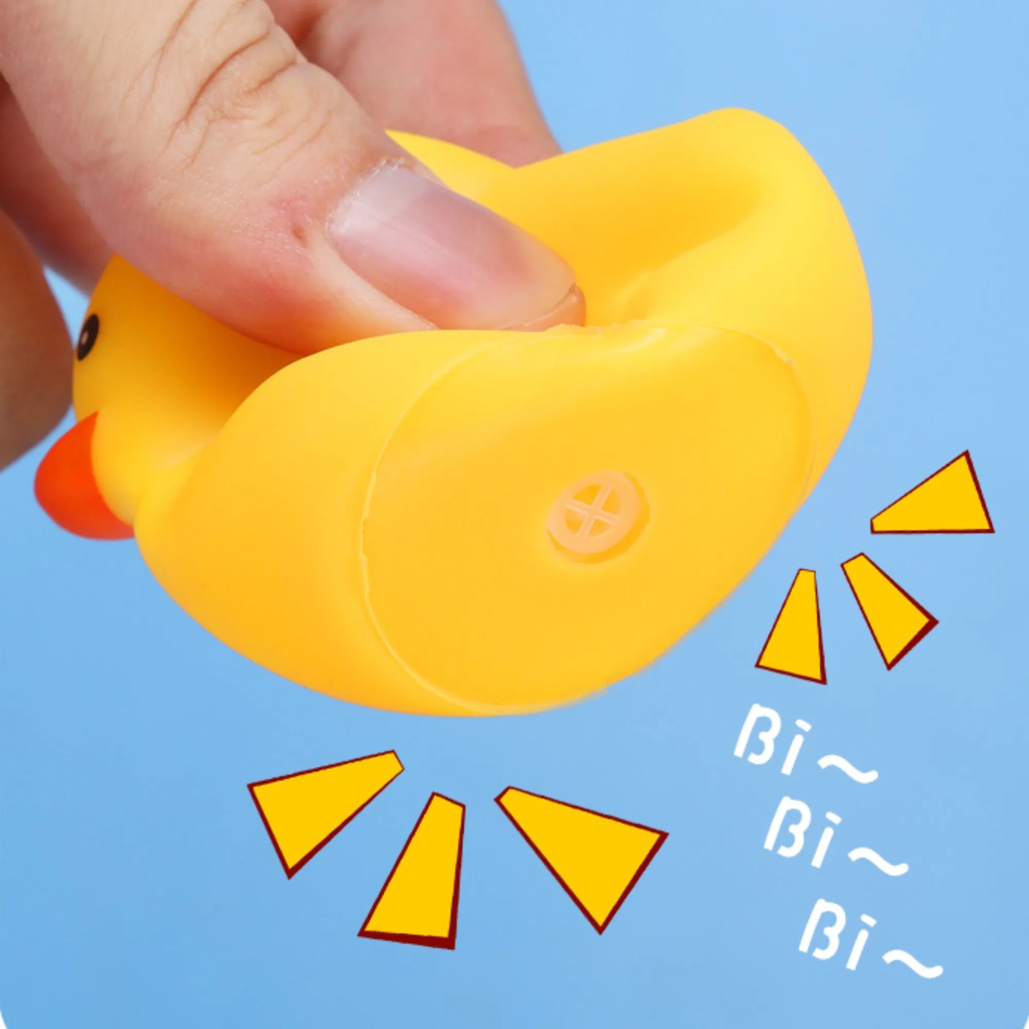 Mini Colorful PVC Squeaky Rubber Duck Bath Toy 4