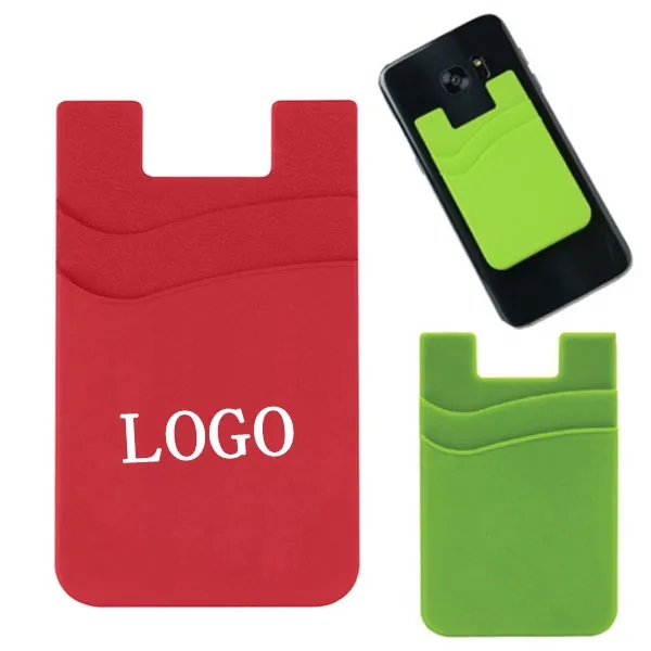 Dual Pocket Silicone Smart Phone Wallet 4