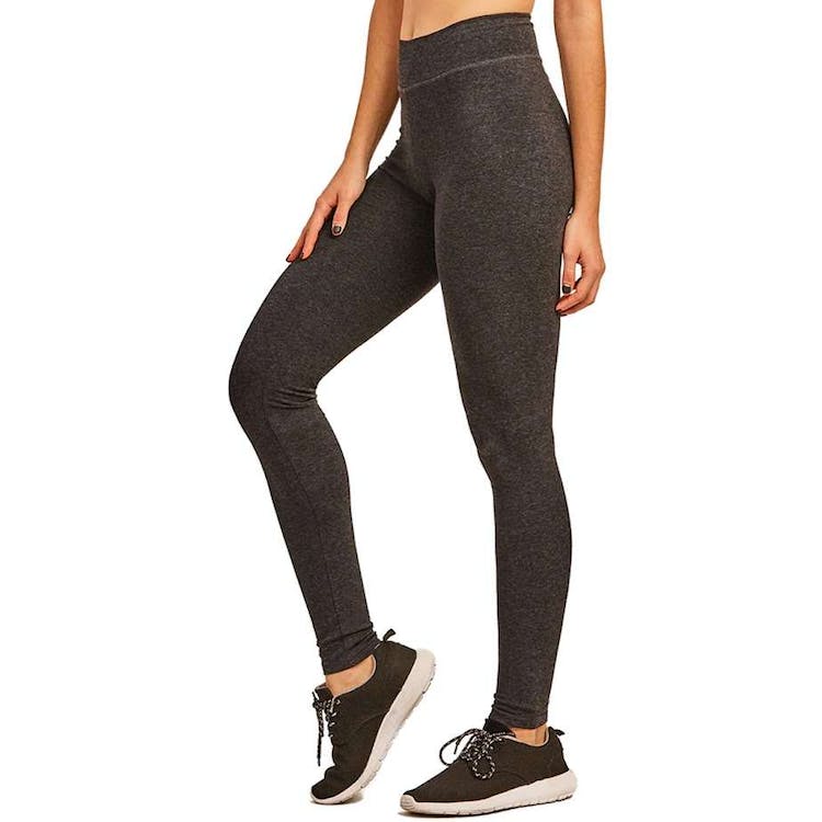 Women's Cotton Leggings - Large Charcoal Gray 2