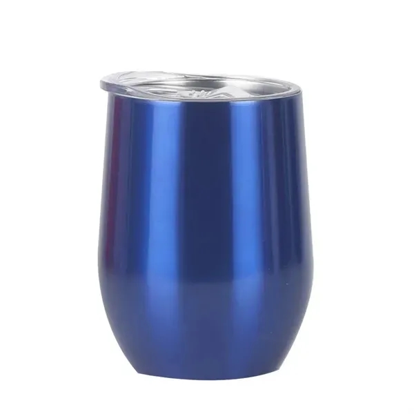 Insulated Stainless Steel Wine Tumbler with Lid 6