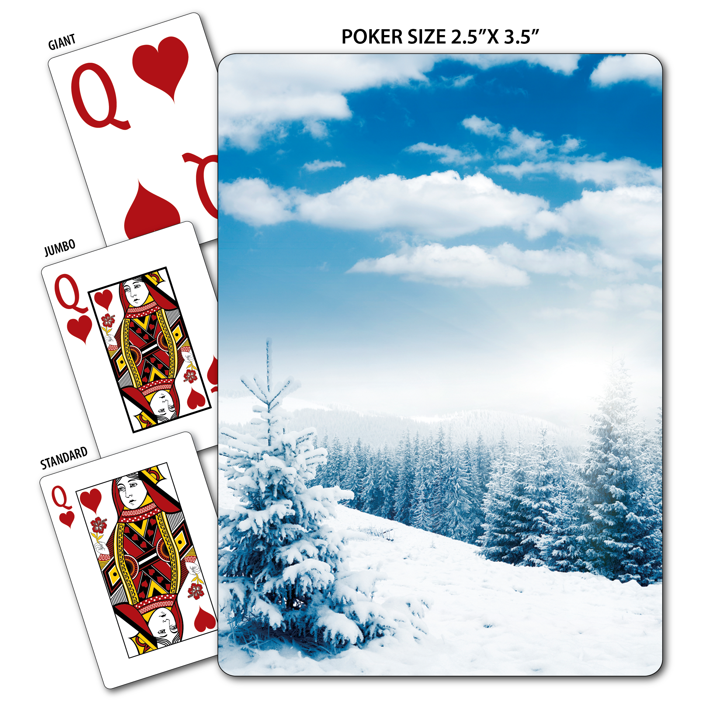 Winter Theme Poker Size Playing Cards 2