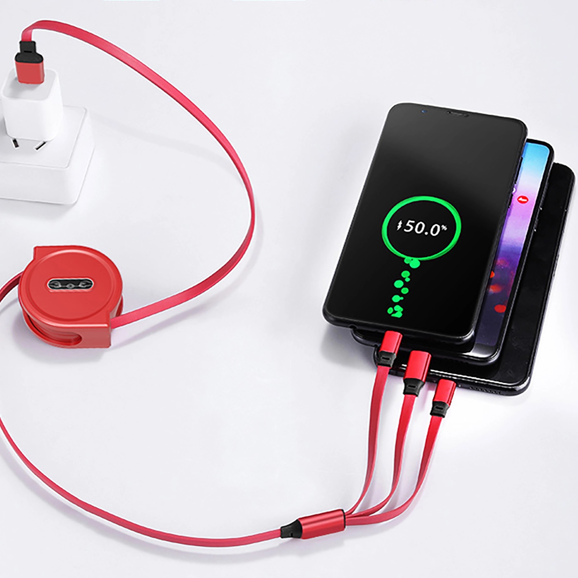 3 in 1 Retractable Charging Cable 1